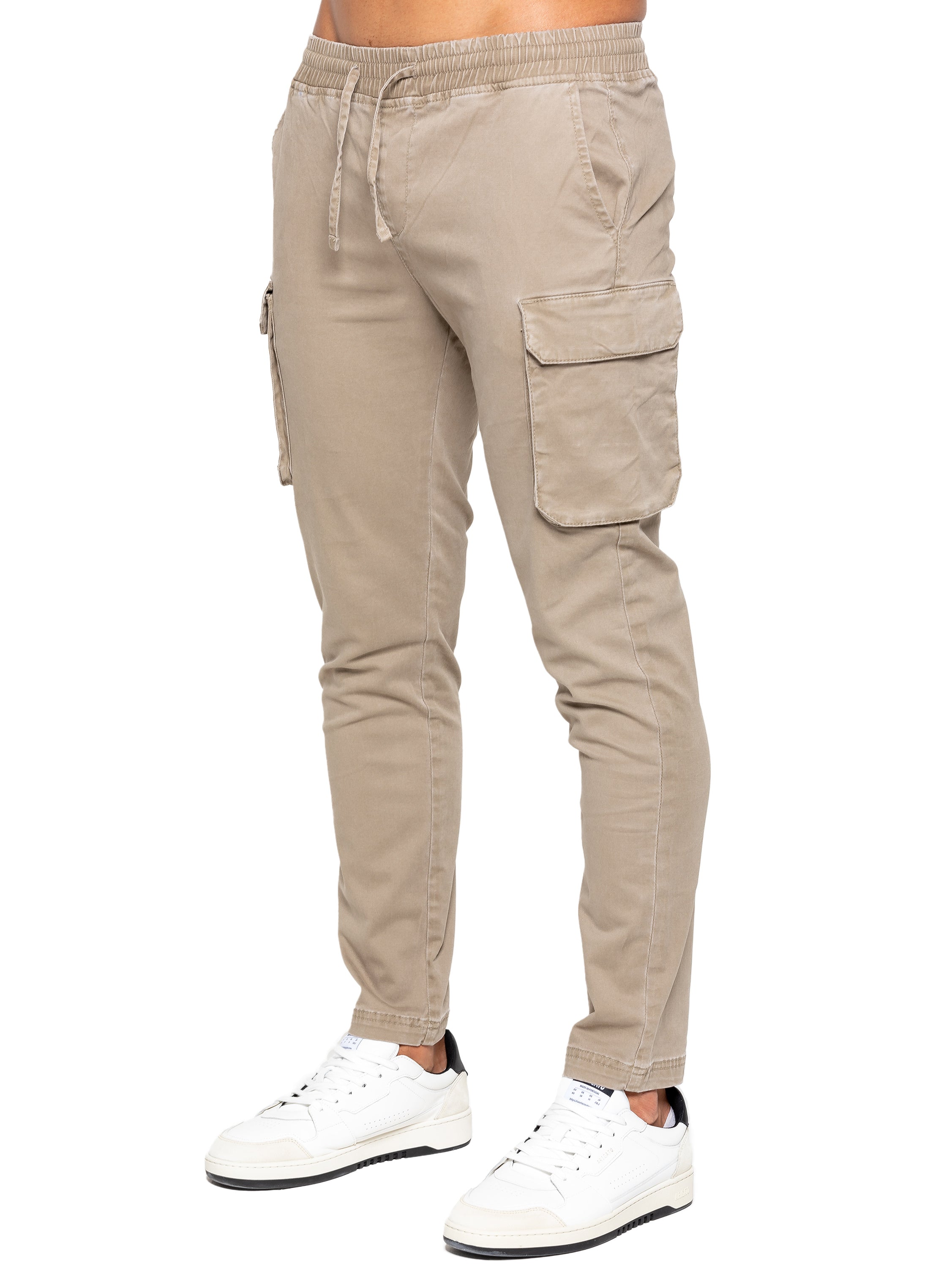 Nova Dye Cargo Pants Beige ENZO Jeans nova-dye-cargo-pants-beige-enzo-jeans