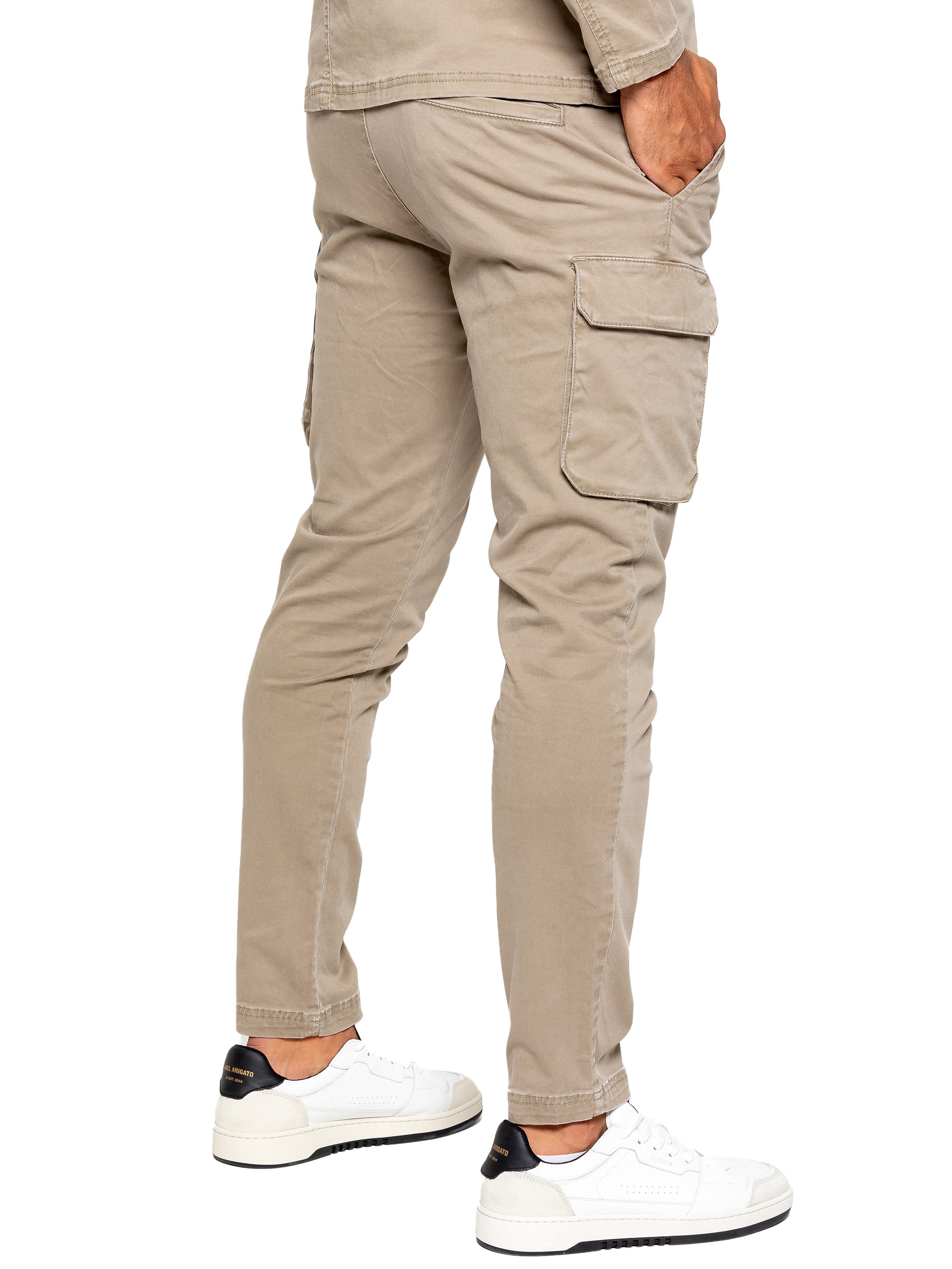 Nova Dye Cargo Pants Beige ENZO Jeans nova-dye-cargo-pants-beige-enzo-jeans