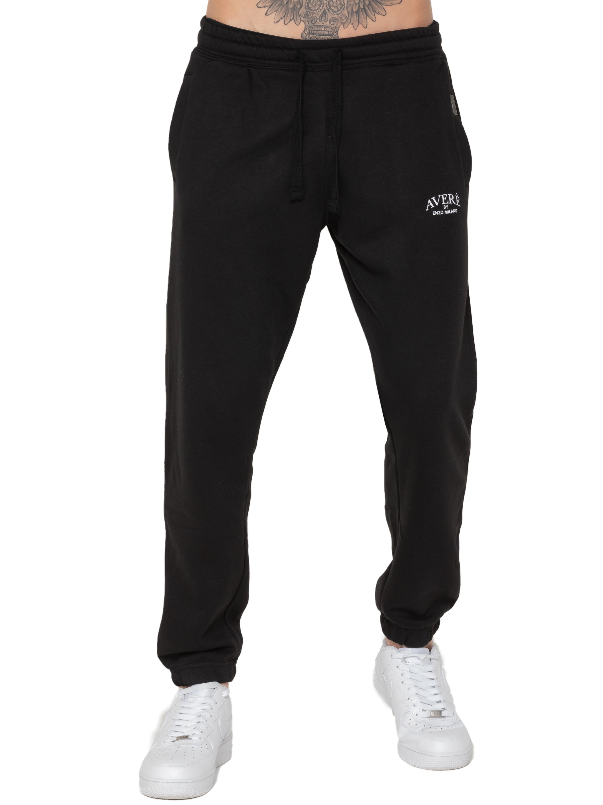 989Zé ENZO Herren-Cargo-Jogginghose, Freizeithose, Fitnessstudio, Normale Passform, Stone, M