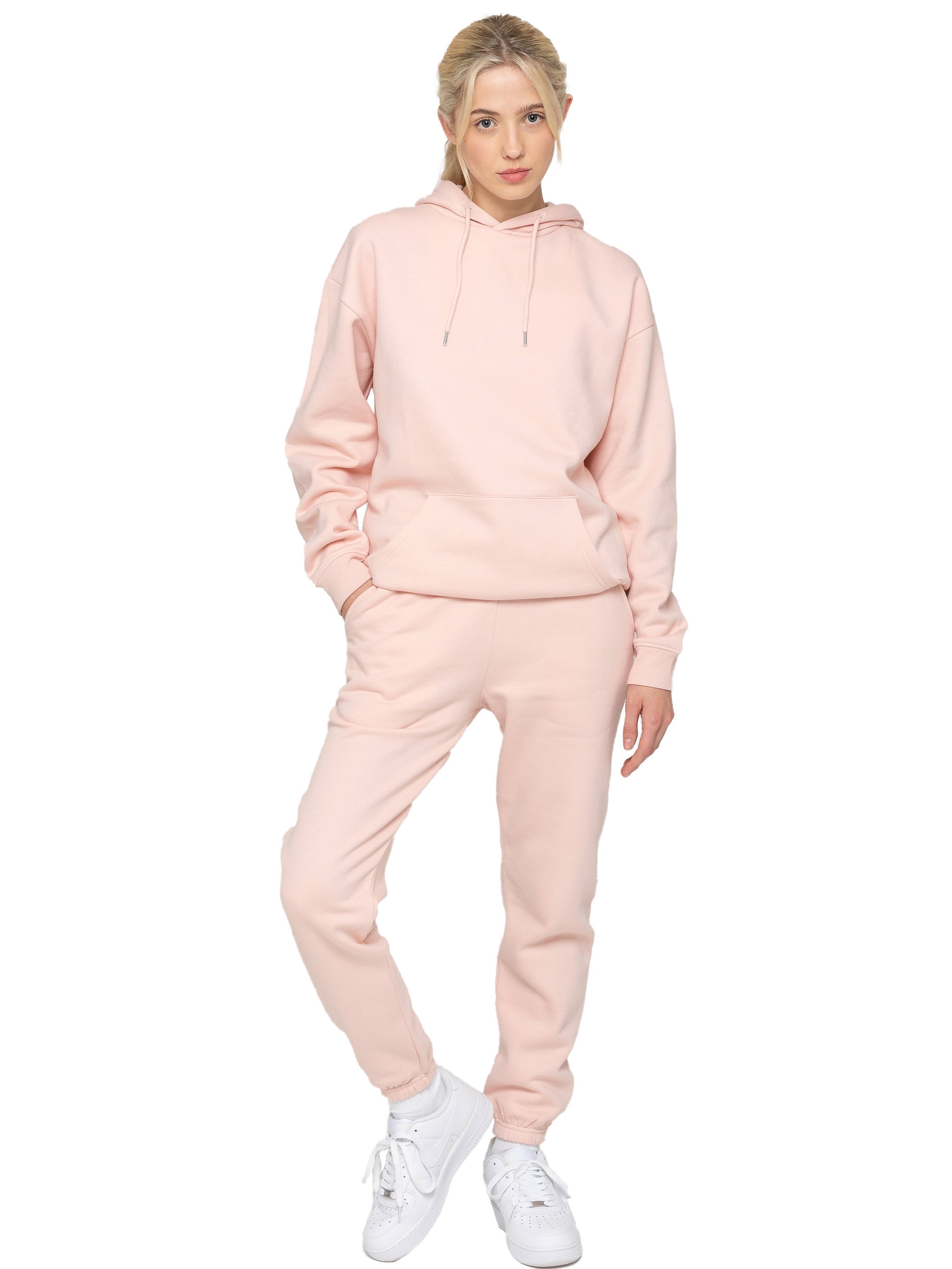 Essential Oversized Hoodie and Jogger Set Peach – ENZO Jeans