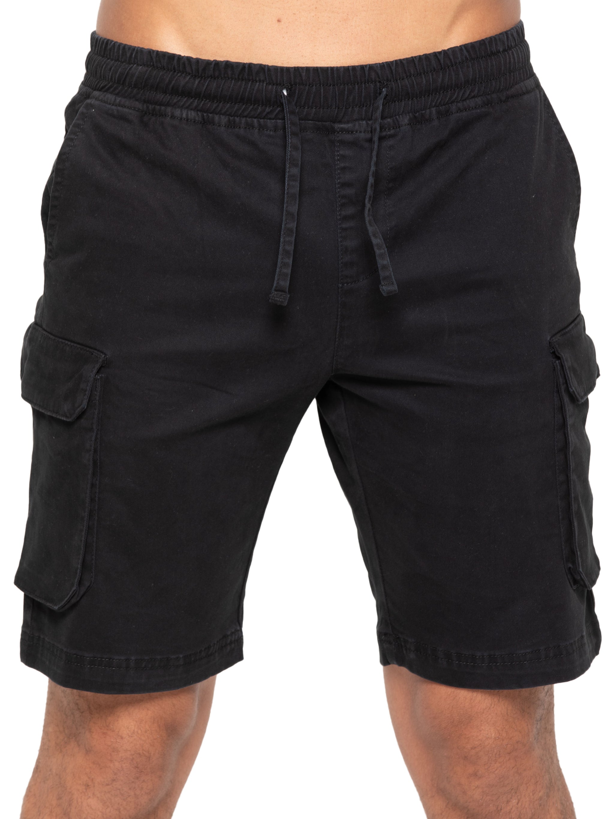 Nova Dye Cotton Cargo Shorts - Black – ENZO Jeans