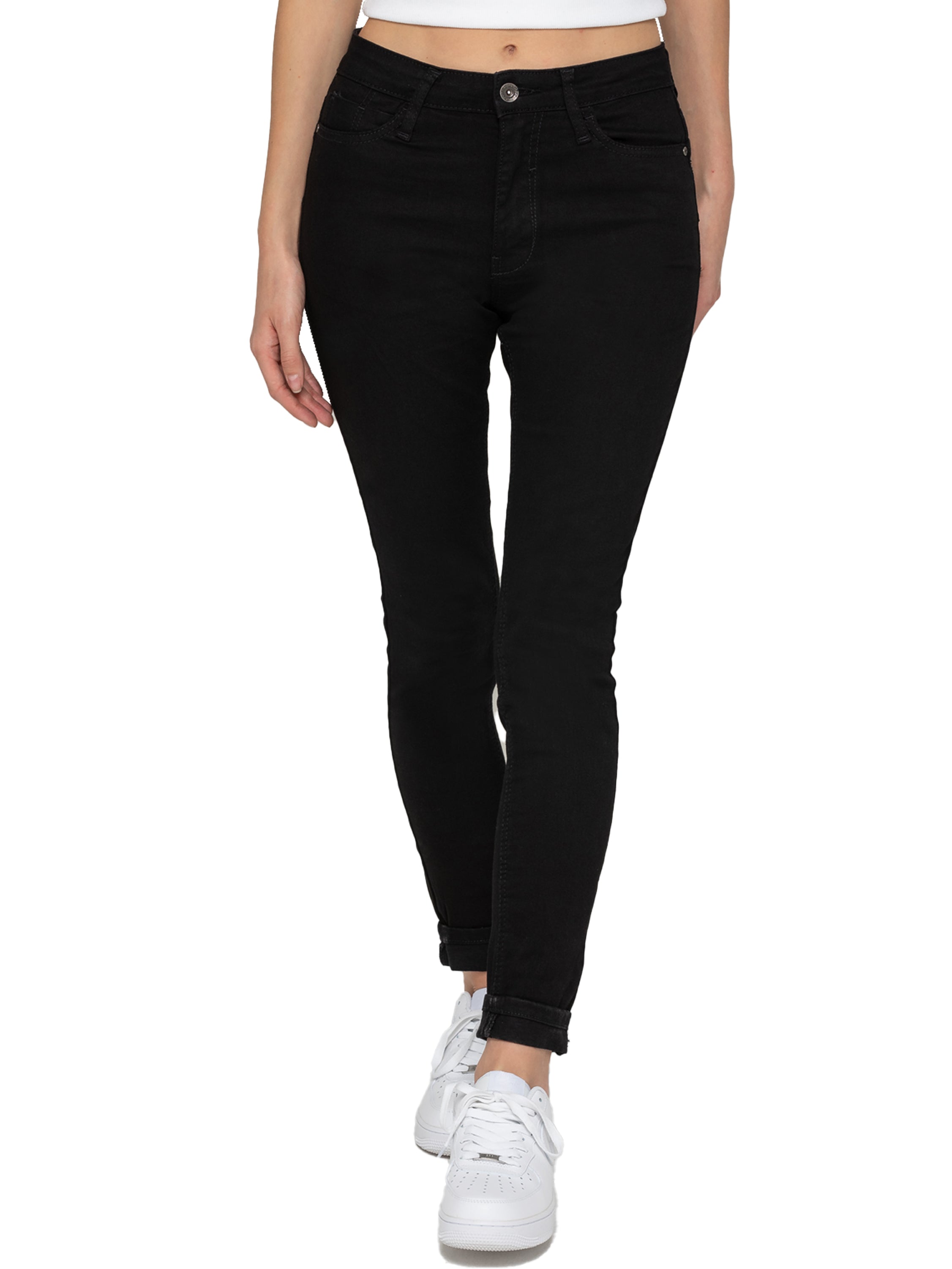 Enzo | Dam jeans med vida ben - Ljusblå Enzo | Dam jeans med vida ben - Ljusblå