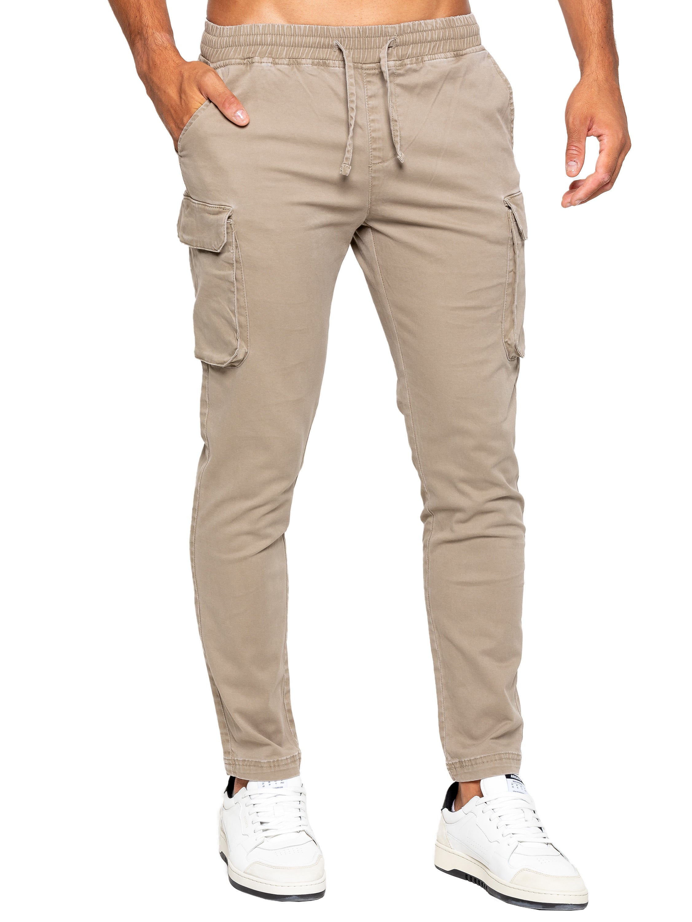 Nova Dye Cargo Pants Beige ENZO Jeans nova-dye-cargo-pants-beige-enzo-jeans