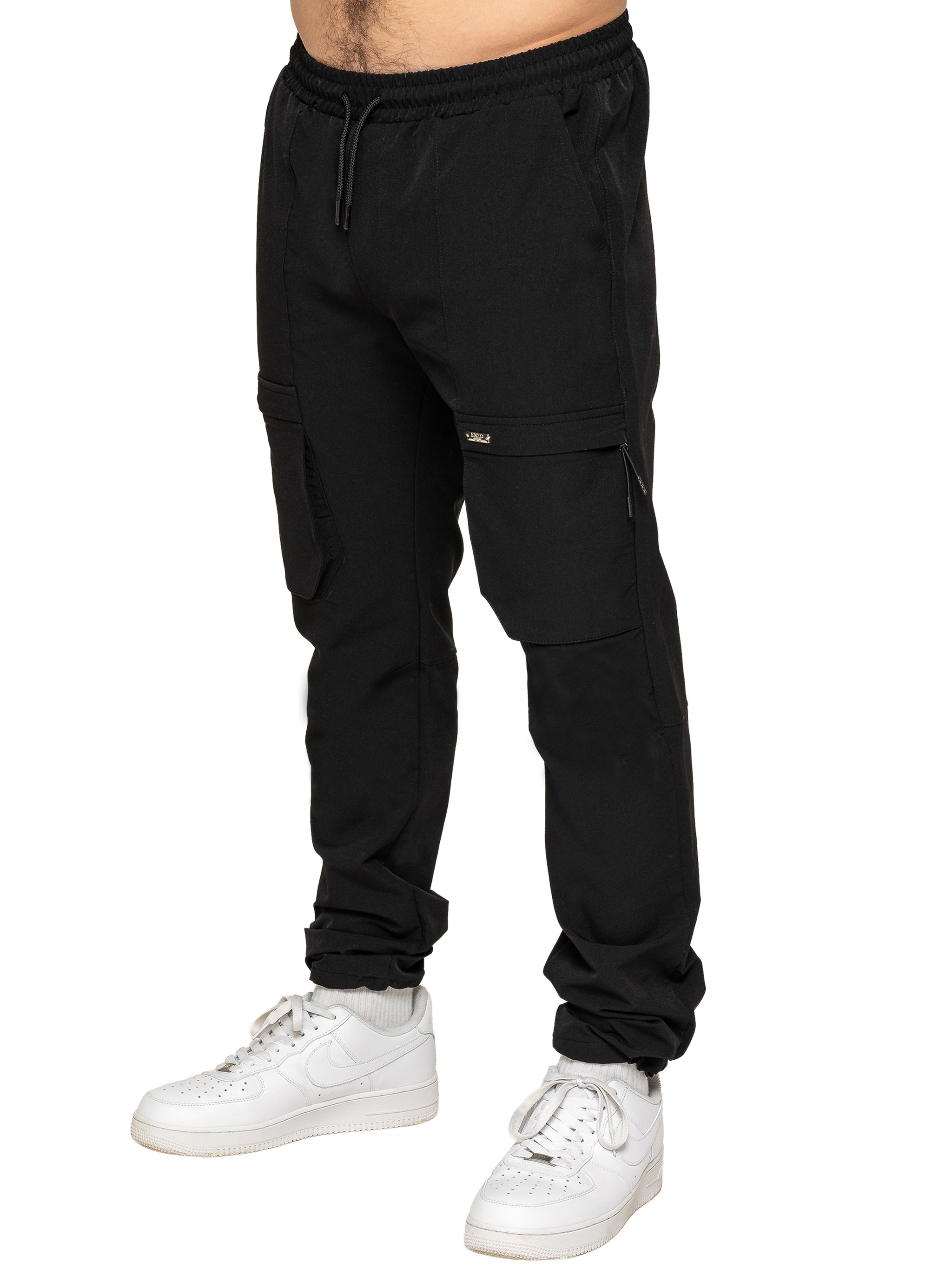 Giuliano Utility Cargo Pants - Black – ENZO Jeans