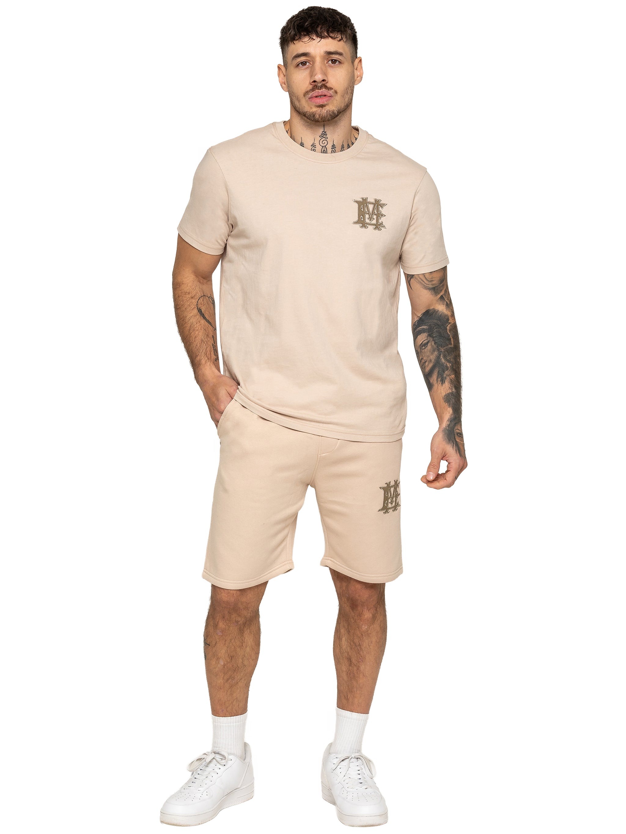 Ricardo T-Shirt and Fleece Shorts Set - Stone – ENZO Jeans