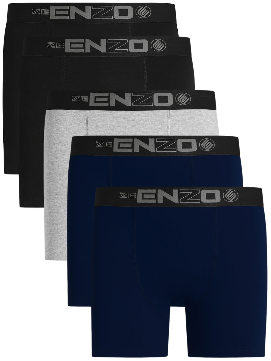 Mens 5 Pack Boxers - Essential Assorted – ENZO Jeans
