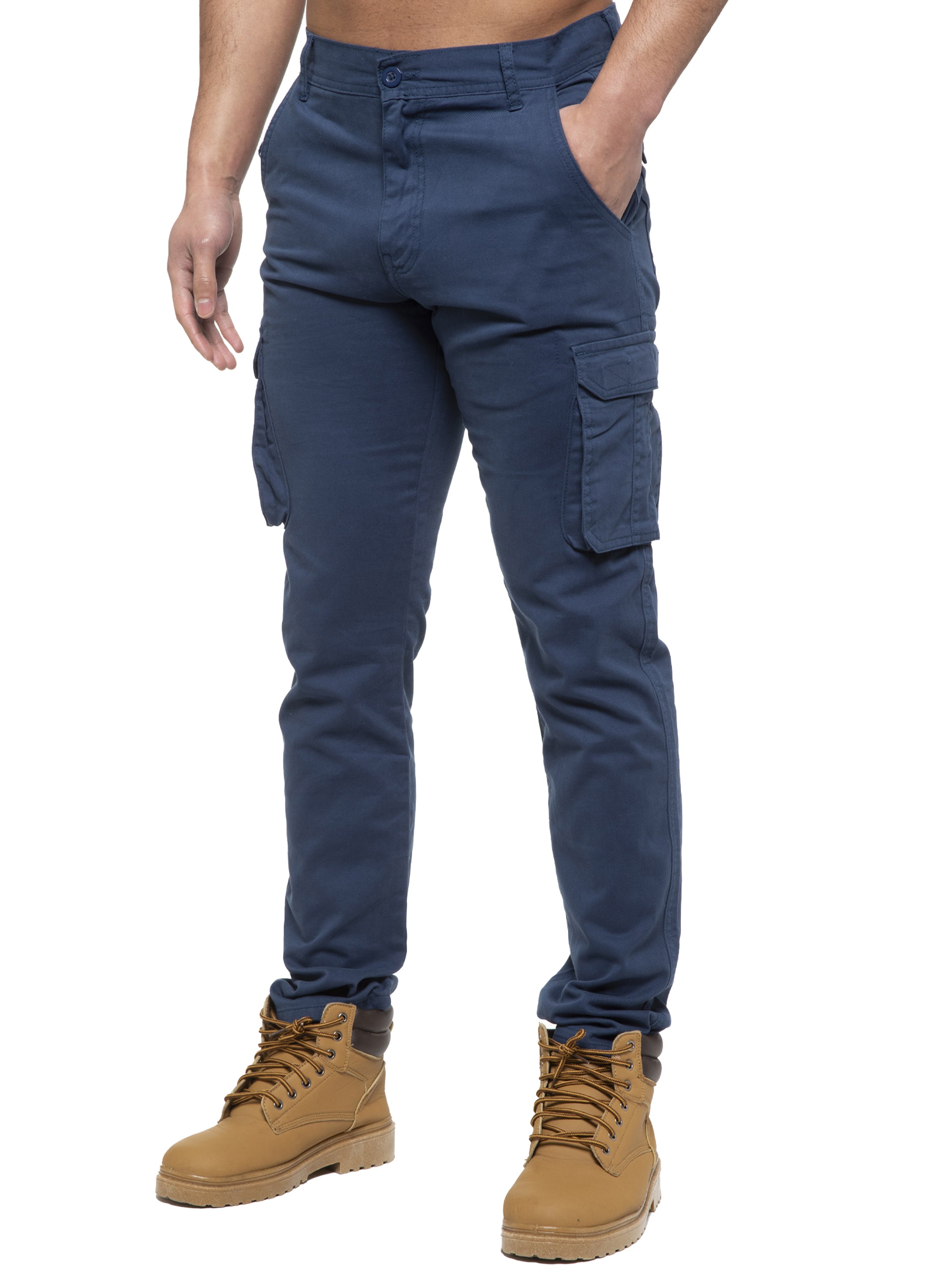 Men Drawstring Cargo Combat Trousers Casual Work Sport Slim Fit  Multipockets Jogging Cuffed Pants  Fruugo IN
